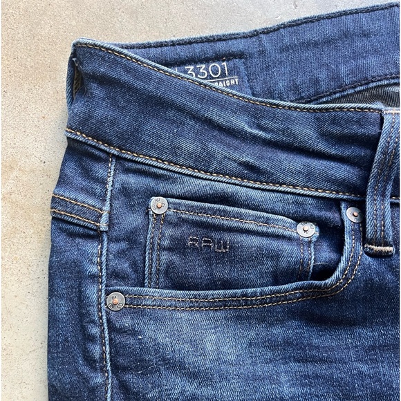 EUC G-Star RAW waist 27 Length 32 High straight leg jeans - Picture 4 of 11